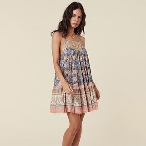 Spell Mossy Strappy Mini Dress - Evening